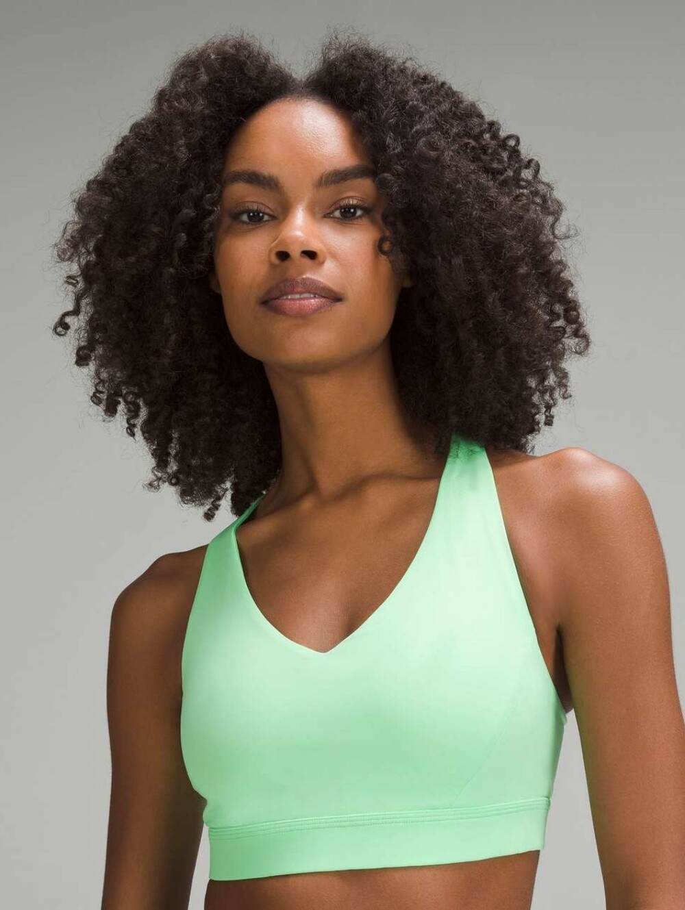 Lululemon Athletica Mint Green V-Neck Sports Bra Size 8